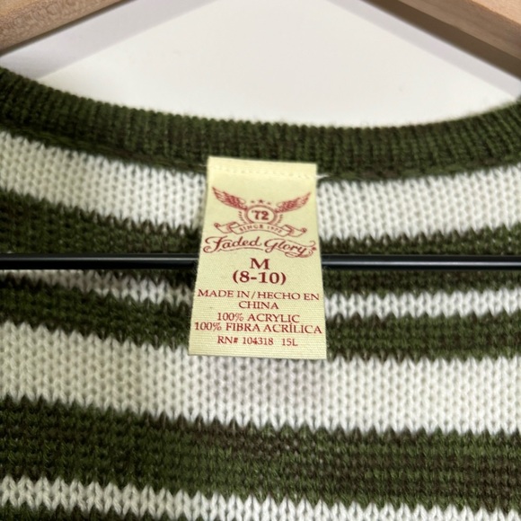 Faded Glory Cardigan Open Front Fringe Boho Aztec Women’s Medium 8-10 - Picture 2 of 12